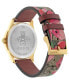 G-Timeless Pink Blooms Canvas Strap Watch 38mm