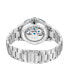 ფოტო #3 პროდუქტის Men's Automatic Silver-Tone Stainless Steel Bracelet Watch 44mm