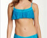 Фото #1 товара BECCA Womens Swimwear Solid Turquois Bralette Straps Summer Bikini Top Size M