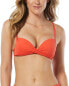 Фото #1 товара Vince Camuto Draped Bikini Top Women's Orange S