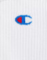 Champion 3 pack logo crew socks in white blue and red