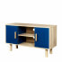 Фото #1 товара Мебель для телевизора BB Home - ТВ шкаф 2 дверцы, деревянный, синий