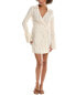 Фото #1 товара Rachel Parcell V-Neck Linen-Blend Mini Shirtdress Women's