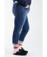 Plus Size Mid Rise Boyfriend Jeans