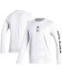 Men's White Ajax Team Crest Long Sleeve T-shirt