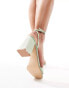 Фото #2 товара Be Mine Bridal Wink 2 mid block heeled sandals in sage