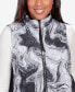 Фото #4 товара Women's Drama Queen Marble Quilt Sweater Paneled Vest Jacket