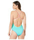 Polo Ralph Lauren Women's 236195 One-Piece Lagoon Swimsuit Size L