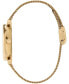 ფოტო #3 პროდუქტის Women's T-Bar Gold-Tone Stainless Steel Mesh Bracelet Watch 32mm