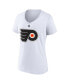 ფოტო #3 პროდუქტის Women's Carter Hart White Philadelphia Flyers Special Edition 2.0 Name and Number V-Neck T-shirt