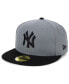 Фото #1 товара New York Yankees Basic Gray Black 59FIFTY Fitted Cap