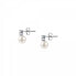 Charming silver earrings with pearls Pearl SAER52