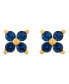 ფოტო #1 პროდუქტის Women's Teeny Tiny Sapphire Cluster Studs