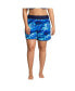 ფოტო #1 პროდუქტის Plus Size 5" Quick Dry Elastic Waist Board Shorts Swim Cover-up Shorts with Panty Print