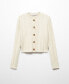Women's Buttoned Knit Braided Cardigan