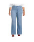 ფოტო #1 პროდუქტის Plus Size Recover High Rise Wide Leg Blue Jeans