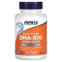 Фото #3 товара NOW Foods, Рыбий жир DHA-500, двойного действия, 90 мягких таблеток
