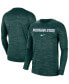 Men's Green Michigan State Spartans Team Velocity Performance Long Sleeve T-shirt