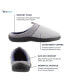 Фото #6 товара Isotoner Signature Men's Microterry Jared Hoodback Slippers with Memory Foam