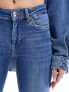 Фото #3 товара ONLY flared jeans in mid blue denim