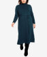 Фото #1 товара Plus Size Hannah Sweater Midi Dress