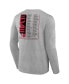 Фото #2 товара Men's Heather Charcoal San Francisco 49ers Super Bowl LVIII Roster Long Sleeve T-shirt