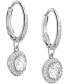 ფოტო #2 პროდუქტის Silver-Tone Constella Crystal Drop Earrings