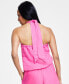 ფოტო #2 პროდუქტის Women's Tie-Front Halter Blouse, Created for Macy's