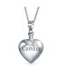 Family Tree Of Life Heart Pendant Memorial Cremation Urn Necklace For Ashes Women Teens .925 Sterling Silver Customizable