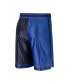 Men's Navy, Blue Dallas Mavericks Courtside Versus Force Split DNA Performance Shorts