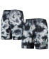 ფოტო #1 პროდუქტის Men's Black Milwaukee Bucks Fleece Tie-Dye Shorts