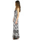 Women's Printed Ruffle-Hem Maxi Dress