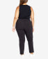 Фото #8 товара Plus Size Super Stretch Zip Regular Length Pant