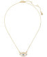 Фото #1 товара kate spade new york gold-Tone Mixed Stone Evil Eye Pendant Necklace, 16" + 3"' extender