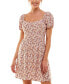 Фото #1 товара Платье с объемными рукавами As U Wish Juniors' Puff-Sleeve
