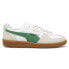 Фото #1 товара Puma Palermo Leather Lace Up Mens Green, Grey, White Sneakers Casual Shoes 3964