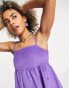 Фото #6 товара COLLUSION cord mini trapeze cami dress in purple co-ord