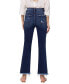 Women's Super High Rise Step Hem Ankle Flare Jeans