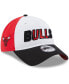 ფოტო #2 პროდუქტის Men's White and Black Chicago Bulls Back Half 9TWENTY Adjustable Hat