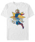 ფოტო #1 პროდუქტის Marvel Men's Captain Marvel Star Power Short Sleeve T-Shirt