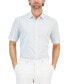 ფოტო #1 პროდუქტის Men's Diamond Stripe Shirt, Created for Macy's