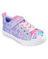 Фото #2 товара Little Girls’ Twinkle Toes: Twinkle Sparks - Ombre Flutter Stay-Put Light-Up Casual Sneakers from Finish Line