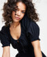 Фото #5 товара Women's Short-Sleeve Clip-Dot Midi Dress, XXS-4X, Created for Macy's