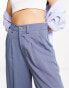 ASOS DESIGN wide leg dad trouser in blue