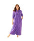 ფოტო #5 პროდუქტის Plus Size Plush Zip-Front Robe