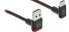 Delock EASY-USB 2.0 Cable Type-A male to USB Type-C™ male angled up / down 1 m black - 1 m - USB A - USB C - USB 2.0 - Black