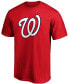 Фото #2 товара Men's Red Washington Nationals Official Logo T-shirt