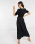 Фото #4 товара The Frolic Exclusive beach wrap maxi summer dress in black