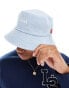 Levi's bucket hat with logo in blue denim wash