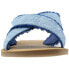 Фото #10 товара TOMS Viv Fringe Flat Womens Blue Casual Sandals 10011778